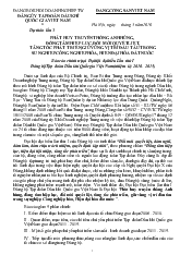 Phát huy truyền thống anh hùng, đồng tâm hiệp lực, đổi mới quyết liệt, tăng tốc phát triển, giữ vững vị trí đầu tàu trong sự nghiệp công nghiệp hóa, hiện đại hóa đất nước