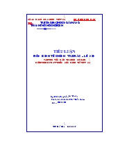 Tiểu luận Vai trò vốn đầu tư nước ngoài đối với sự phát triển nền kinh tế Việt Nam