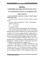 Báo cáo Thực tập tổng hợp tại công ty cổ phần xây dựng và kinh doanh nhà Tam Kỳ