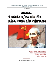 Tiểu luận Ý nghĩa sự ra đời của Đảng cộng sản Việt Nam