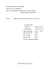 Tiểu luận Chính sách đất đai ở Việt Nam 1981-2005