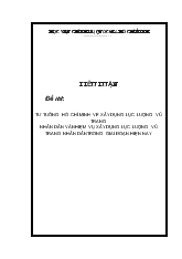 Tiểu luận Tư tưởng Hồ Chí Minh về xây dựng lực lượng vũ trang nhân dân và nhiệm vụ xây dựng lực lượng vũ trang nhân dân trong giai đoạn hiện nay