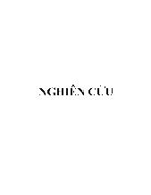 Luận văn Khảo sát thành phần hóa học của vỏ cây thành ngạnh đẹp Cratoxylum fomosum subsp fomosum (Jack) Dyer