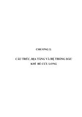 Luận văn Mô hình tầng chứa cát kết miocen hạ bể cửu long, nguồn gốc, quy luật phân bố và khả năng tích tụ dầu khí