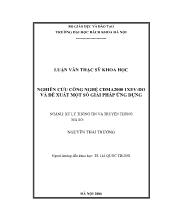 Luận văn Nghiên cứu công nghệ CDMA2000 1XEV-DO và đề xuất 1 số giải pháp ứng dụng