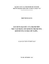 Luận văn Xây dựng đạo đức của thanh niên Việt Nam trong nền kinh tế thị trường định hướng xã hội chủ nghĩa (2)