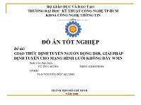 Đồ án Giao thức định tuyến nguồn động DSR, giải pháp định tuyến cho mạng hình lưới không dây WMN