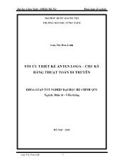 Khóa luận Tối ưu thiết kế anten LOGA - Chu kỳ bằng thuật toán di truyền