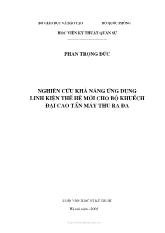 Luận văn Nghiên cứu khả năng ứng dụng linh kiện thế hệ mới cho bộ khuếch đại cao tần máy thu Ra Đa