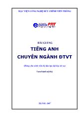 Bài giảng Tiếng Anh chuyên ngành Điện tử viễn thông