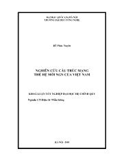 Khóa luận Nghiên cứu cấu trúc mạng thế hệ mới NGN của Việt Nam