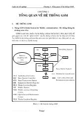 Luận án Khảo sát hệ thống GSM