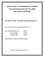 Đề tài Tìm hiểu công nghệ mạng 3G