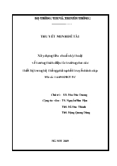 Đề tài Xây dựng tiêu chuẩn kỹ thuật về tương thích điện từ trường cho các thiết bị trong hệ thống phân phối truyền hình cáp