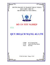 Đồ án Quy hoạch mạng 4G LTE