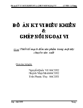 Đồ án Thiết kế mạch đếm sản phẩm trong một dây chuyển sản xuất