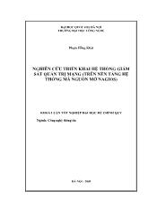 Khóa luận Nghiên cứu triển khai hệ thống giám sát quản trị mạng (trên nền tảng hệ thống mã nguồn mở NAGIOS)