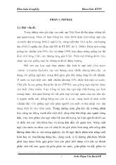 Luận văn Bước đầu nghiên cứu ảnh hưởng của mức độ phân bón đến sự sinh trưởng và năn suất của một số giống ngô nếp lai