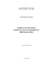 Luận văn Nghiên cứu mô phỏng đánh giá chất lượng dịch vụ trên mạng MPLS