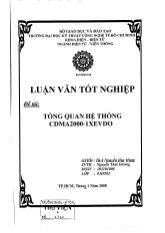 Luận văn Tổng quan hệ thống CDMA2000-1XEVDO