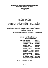 Báo cáo Thực tập tại xí nghiệp dịch vụ kỹ thuật thuộc tổng công ty bia, rượu, nước giải khát Sài Gòn