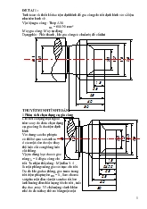Đề tài Tính toán và thiết kế dao tiện định hình để gia công chi tiết định hình
