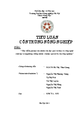 Tiểu luận Đặc điểm gây hại của nhóm sâu đục quả cà chua và công nghệ sinh học trong phòng chống nhóm sâu đục quả (trên cây công nghiệp)