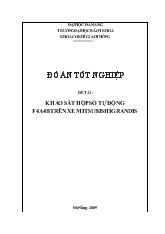 Đồ án Khảo sát hộp số tự động F4A4B trên xe Mitsubishi Grandis
