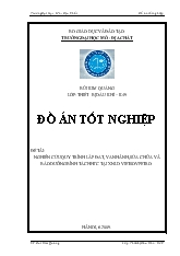 Đồ án Nghiên cứu quy trình lắp đặt, vận hành, sửa chữa và bảo dưỡng bình tách HГC tại XNLD Vietsovpetro