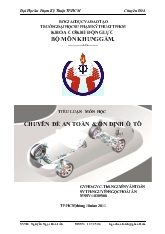 Tiểu luận Chuyên đề An toàn và ổn định ô tô