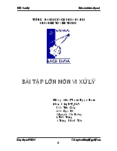 Bài tập lớnThiết kế hệ thống khóa mã điện tử