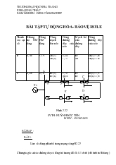 Bài tập tự động hóa - Bảo vệ rơle