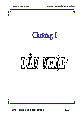 Biên soạn bộ bài tập ứng dụng cho môn học ơ sở truyền động điện bậc cao đẳng