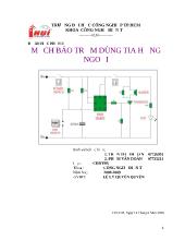 Đồ án Mạch báo trộm sử dụng tia hồng ngoại