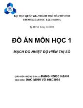 Đồ án Mạch đo nhiệt độ hiển thị số