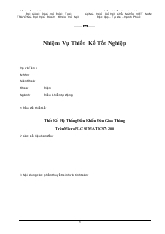 Đồ án Thết Kế Hệ Thống Điều Khiển Đèn Giao Thông Trên Micro PLC SIMATIC S7- 200