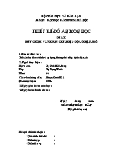 Đồ án Thiết kế bộ điều chỉnh và tự động khống chế nhiệt độ lò điện trở
