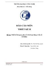 Đồ án Thiết kế bộ quay pha số 2 bít dải tần 915 MHz