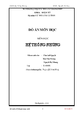 Đồ án Thiết kế mạch chuông báo tiết hoc tự động cho các trường học