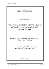 Khóa luận Xây dựng robot di động tránh vật cản dựa trên các sensor siêu âm và sensor địa bàn
