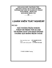Luận văn Hệ thống điều khiển thiết bị điện từ xa và tư động quay số báo động thông qua mạng điện thoại