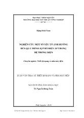 Luận văn Nghiên cứu một số yếu tố ảnh hưởng đến quá trình sụp đổ điện áp trong hệ thống điện