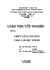 Luận văn Thiết kế và thi công Card ghi đọc Eprom một chương trình