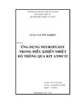 Luận văn Ứng dụng neurofuzzy trong điều khiển nhiệt độ thông qua Kit AT89C52