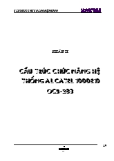 Luận văn Vai trò, vị trí và cấu trúc chức năng của hệ thống tổng đài alcatel 1000e10 - Ocb283
