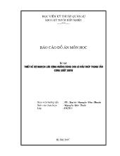 Báo cáo Đồ án Thiết kế bộ nghịch lưu cộng hưởng dùng cho lò nấu thép trung tần công suất 20KW