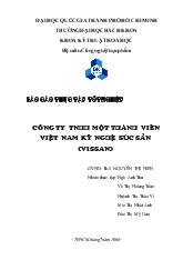 Báo cáo Thực tập tại công ty TNHH một thành viên Việt Nam kỹ nghệ súc sản Vissan