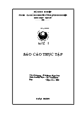 Báo cáo Thực tập tìm hiểu về máy điện tại xưởng
