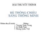 Đề tài Bài thuyết trình hệ thống chiếu sáng thông minh