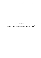 Đề tài Thiết kế mạng điện và cấp điện khu vực